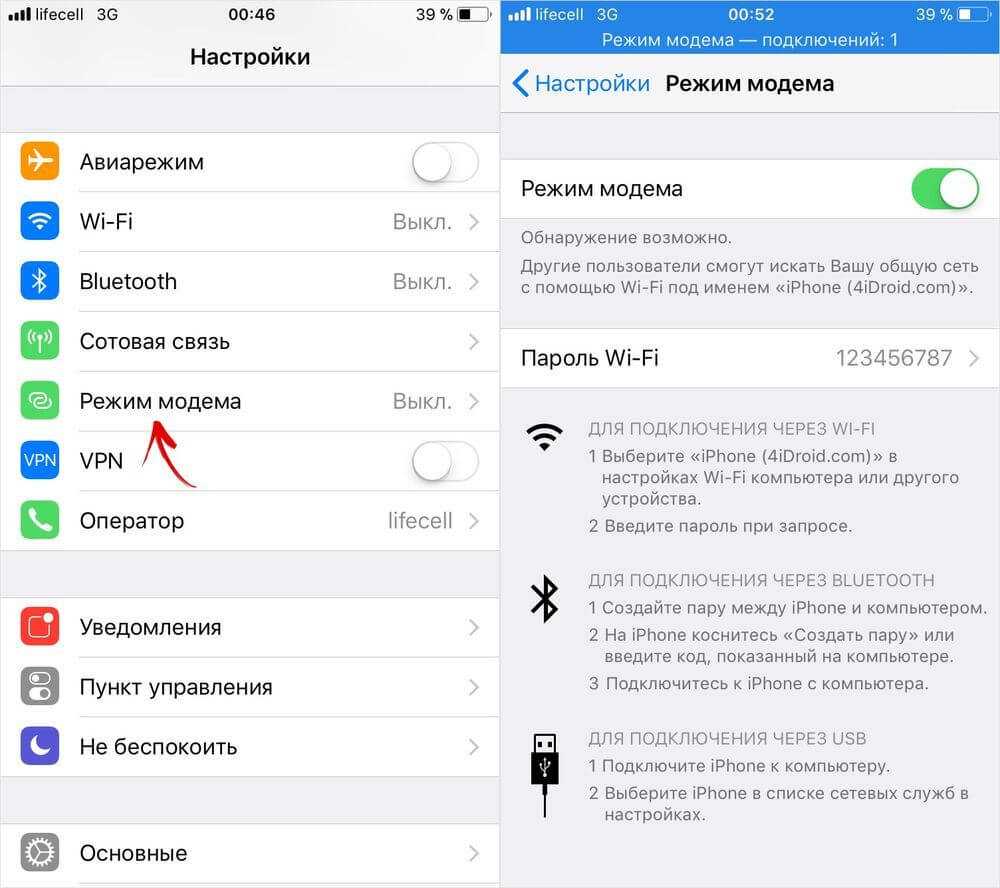 3 способа подключения телефона в качестве модема или роутера - вайфайка.ру