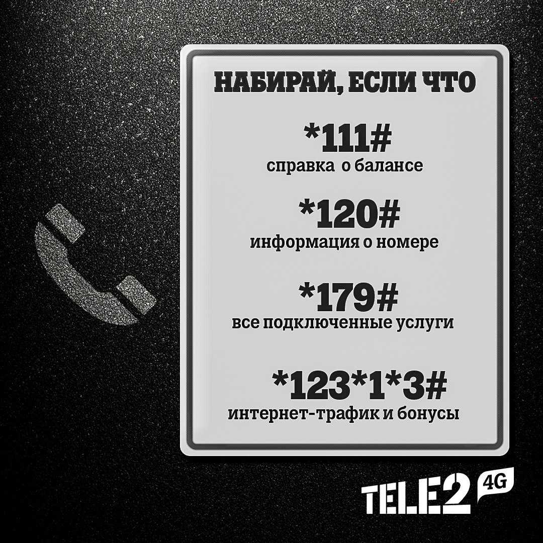 Нужные телефоны теле2