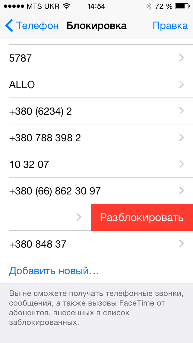 Как увидеть сообщения от заблокированных номеров айфон. все о черном списке контактов на iphone