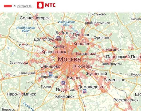 Зона покрытия мтс: карта сетей 3g и 4g по россии
